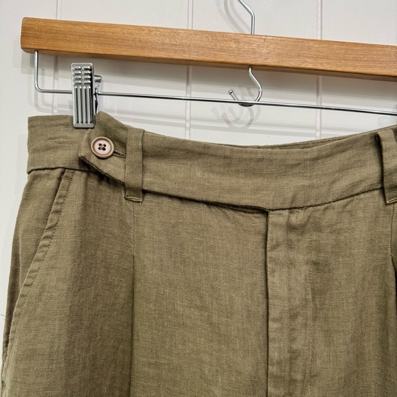 Madewell The Harlow High Rise Wide Leg Pant in 100% Linen in Distant Surplus 2 - Picture 6 of 16
